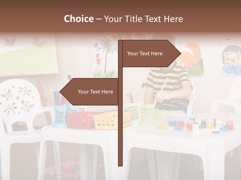 Boy Centre Art PowerPoint Template