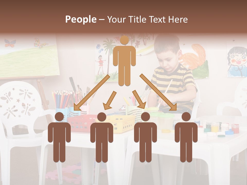 Boy Centre Art PowerPoint Template