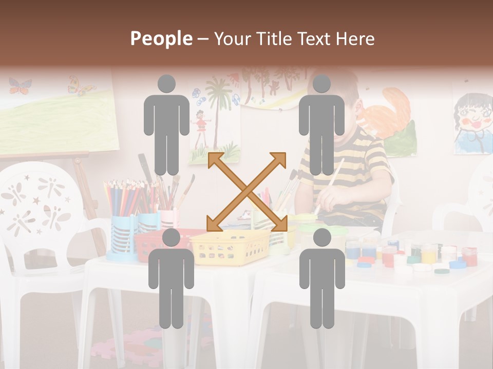 Boy Centre Art PowerPoint Template