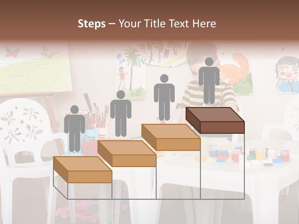 Boy Centre Art PowerPoint Template