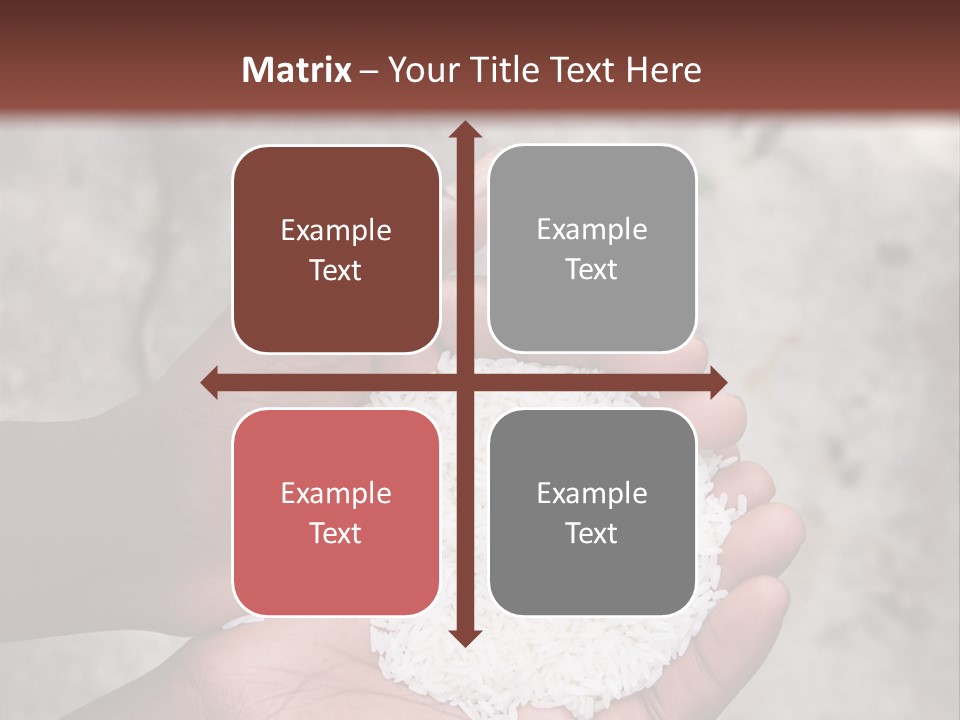 A Person Holding A White Substance In Their Hands PowerPoint Template