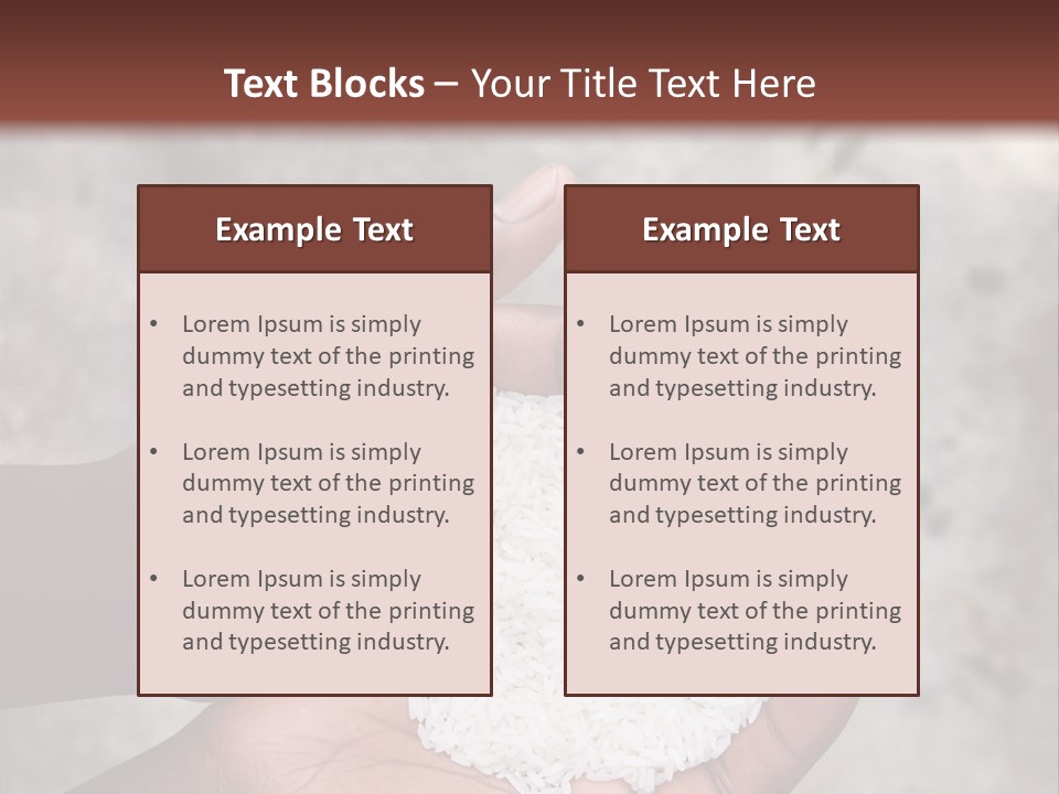 A Person Holding A White Substance In Their Hands PowerPoint Template