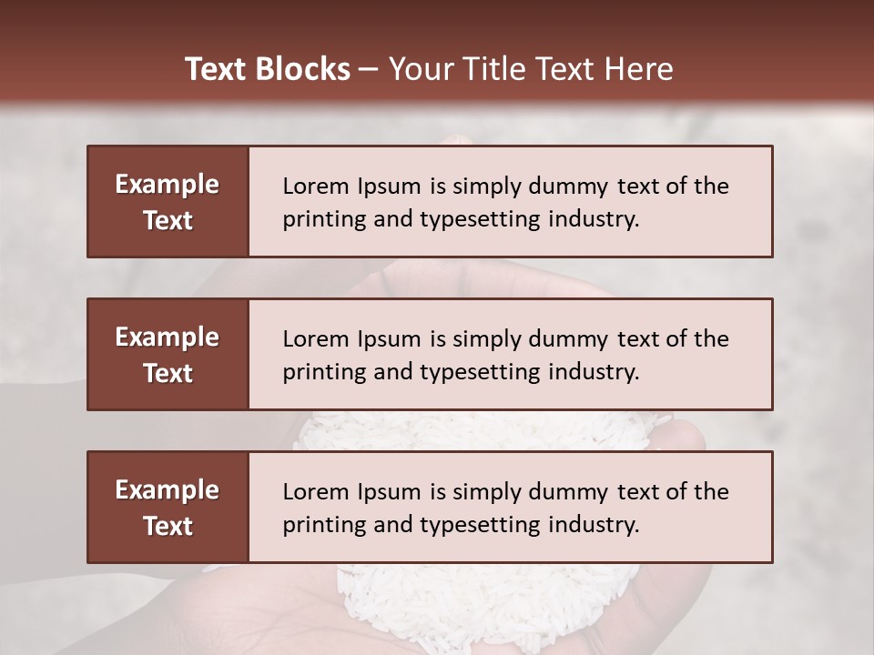 A Person Holding A White Substance In Their Hands PowerPoint Template