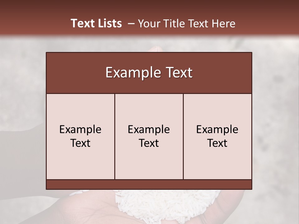 A Person Holding A White Substance In Their Hands PowerPoint Template