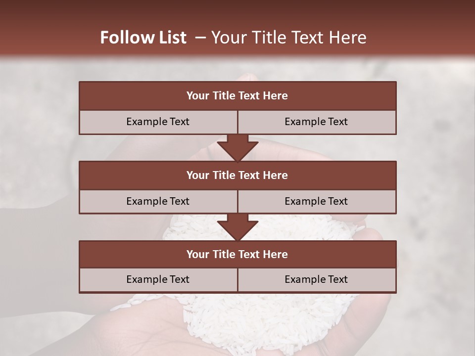 A Person Holding A White Substance In Their Hands PowerPoint Template