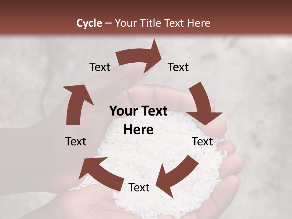 A Person Holding A White Substance In Their Hands PowerPoint Template