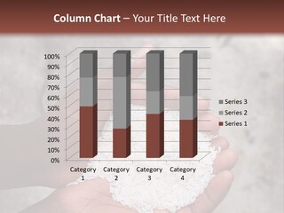 A Person Holding A White Substance In Their Hands PowerPoint Template