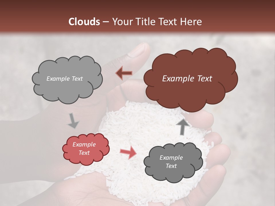 A Person Holding A White Substance In Their Hands PowerPoint Template