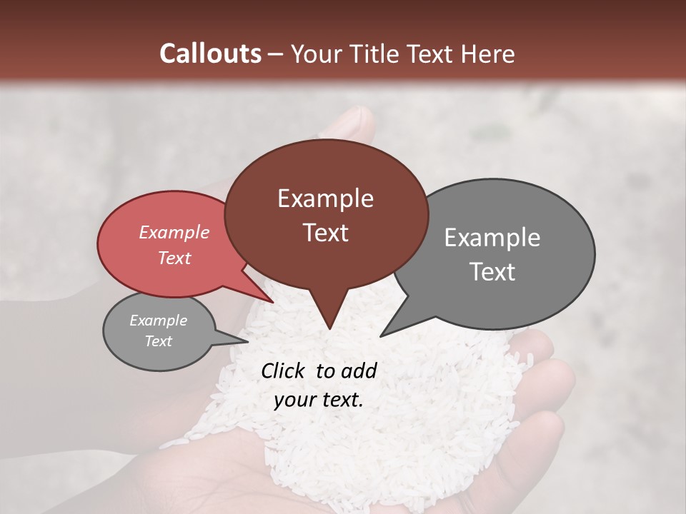 A Person Holding A White Substance In Their Hands PowerPoint Template