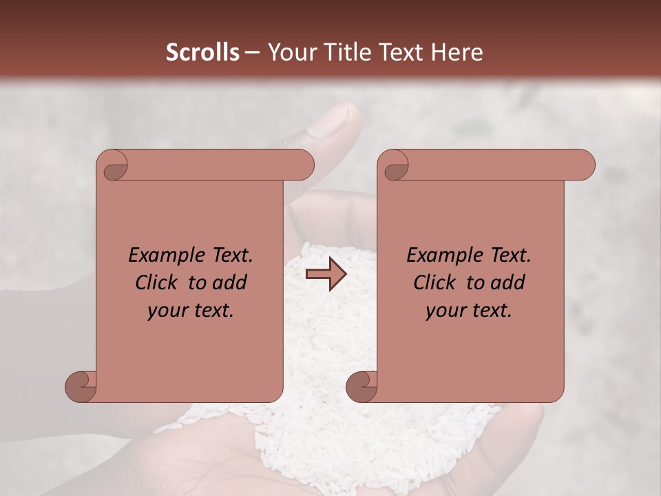 A Person Holding A White Substance In Their Hands PowerPoint Template