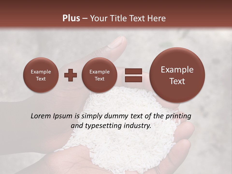 A Person Holding A White Substance In Their Hands PowerPoint Template