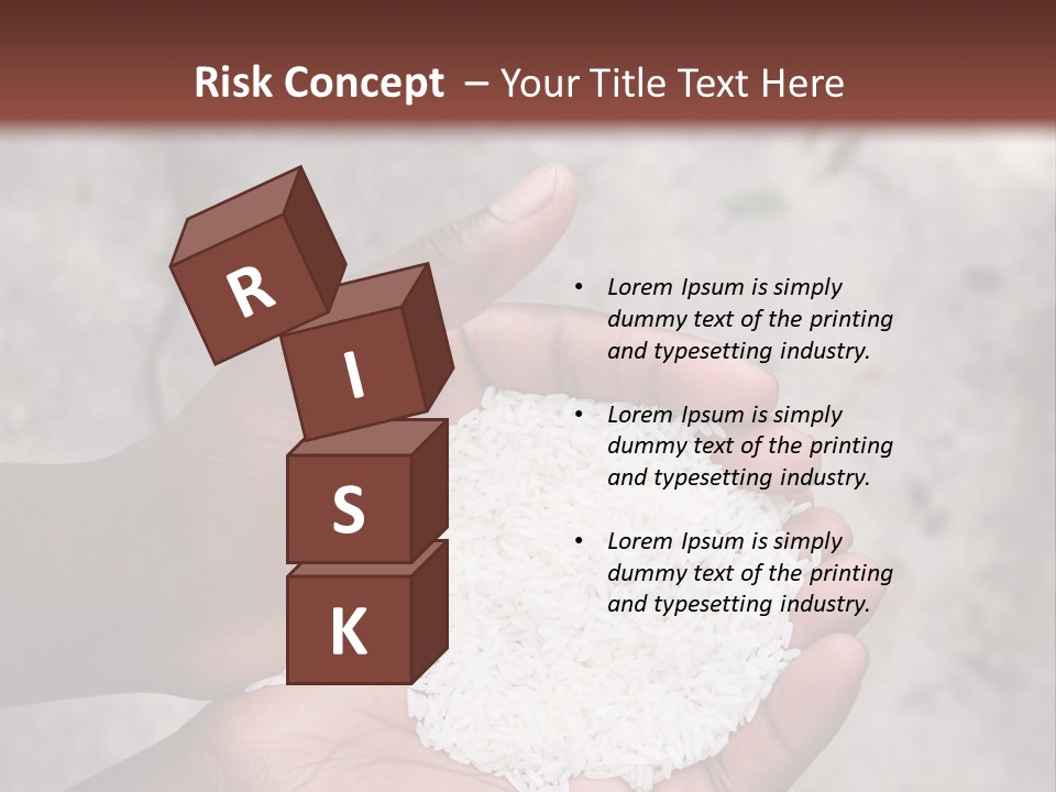 A Person Holding A White Substance In Their Hands PowerPoint Template