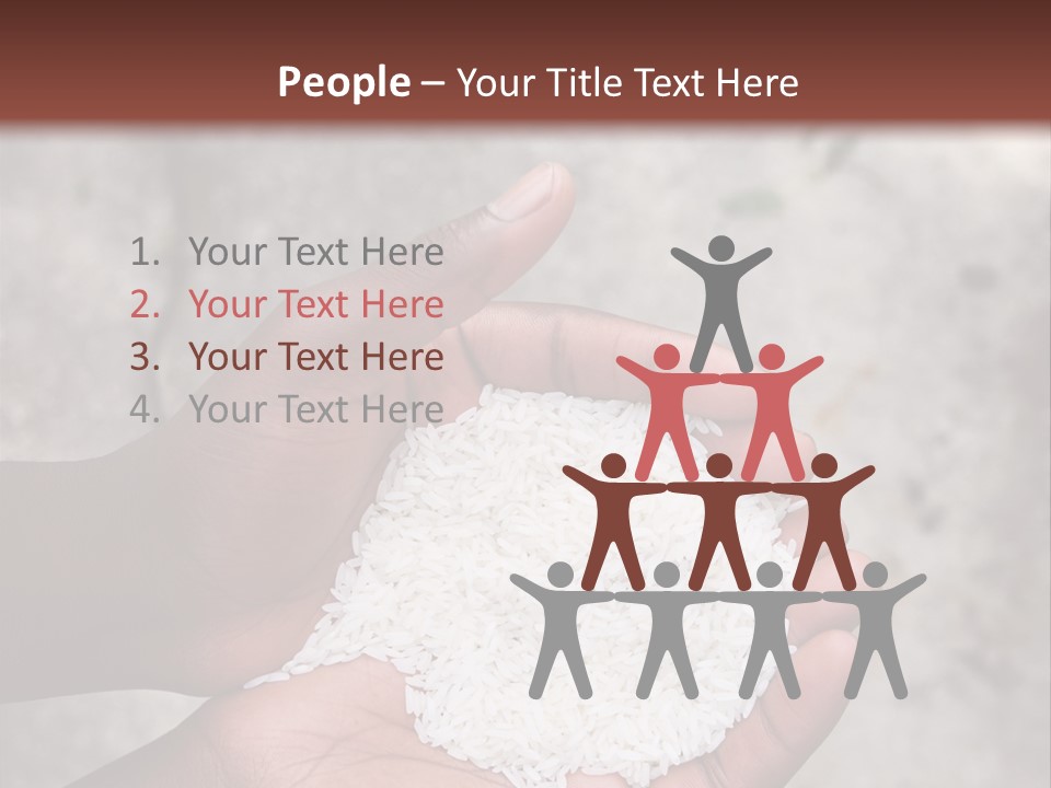 A Person Holding A White Substance In Their Hands PowerPoint Template