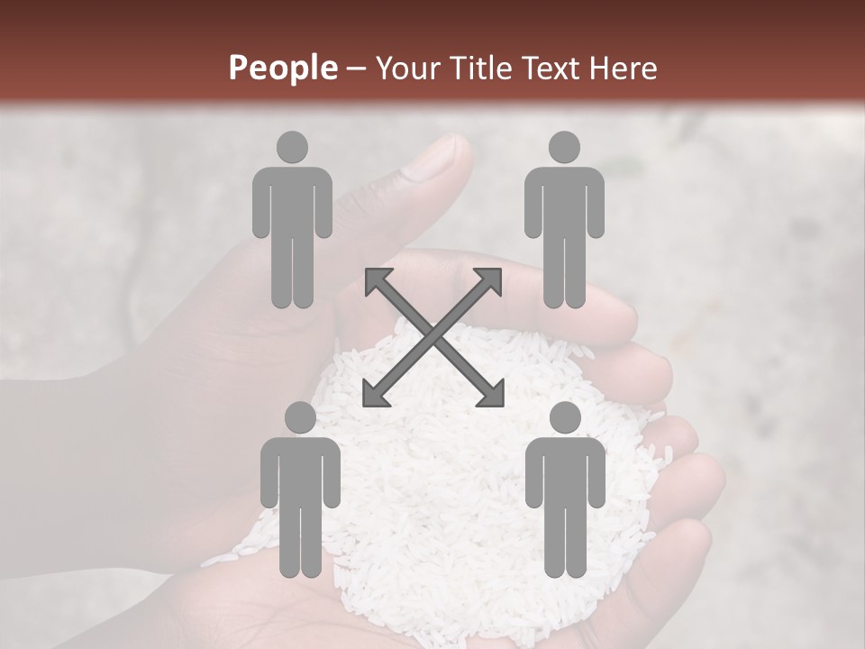 A Person Holding A White Substance In Their Hands PowerPoint Template