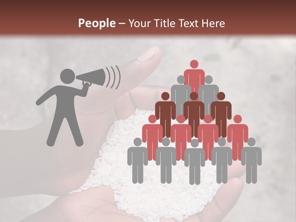 A Person Holding A White Substance In Their Hands PowerPoint Template
