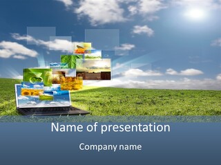 Mobility Network View PowerPoint Template