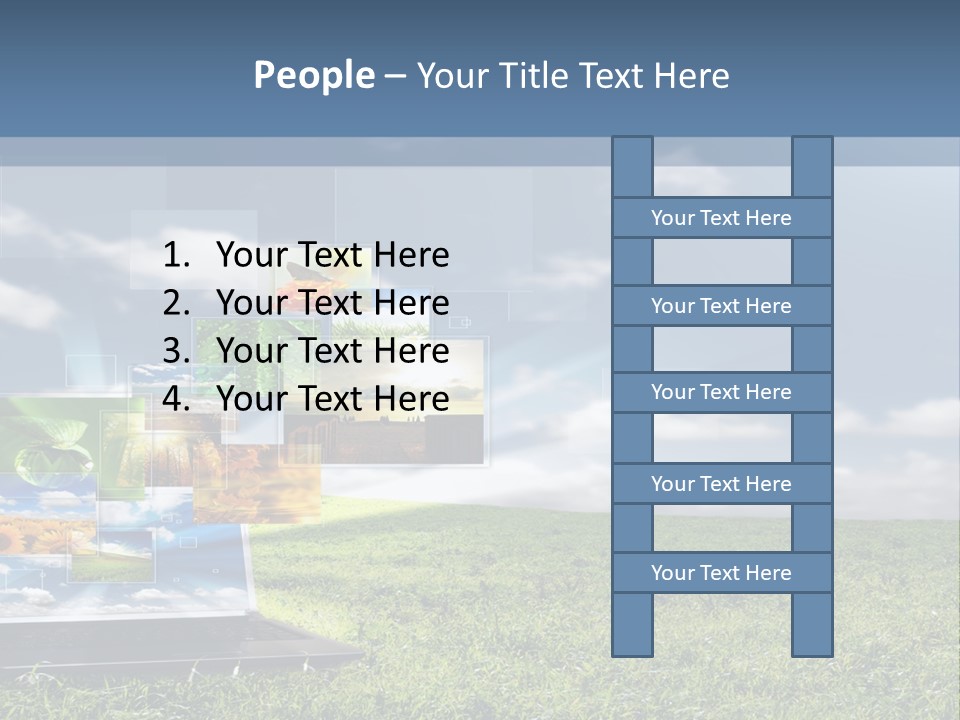 Mobility Network View PowerPoint Template