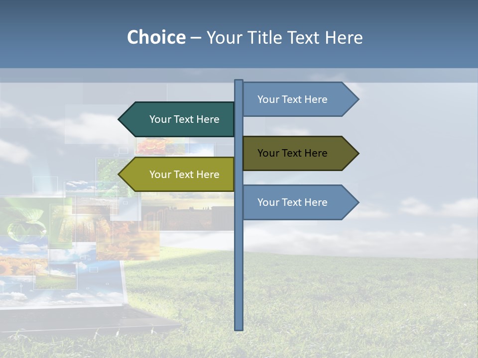 Mobility Network View PowerPoint Template