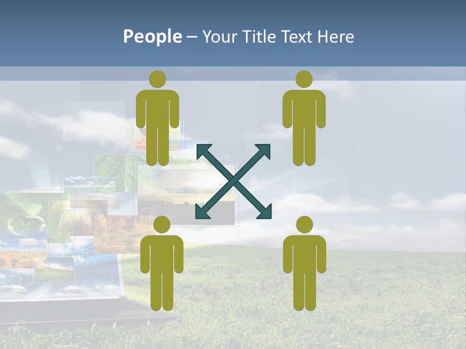 Mobility Network View PowerPoint Template
