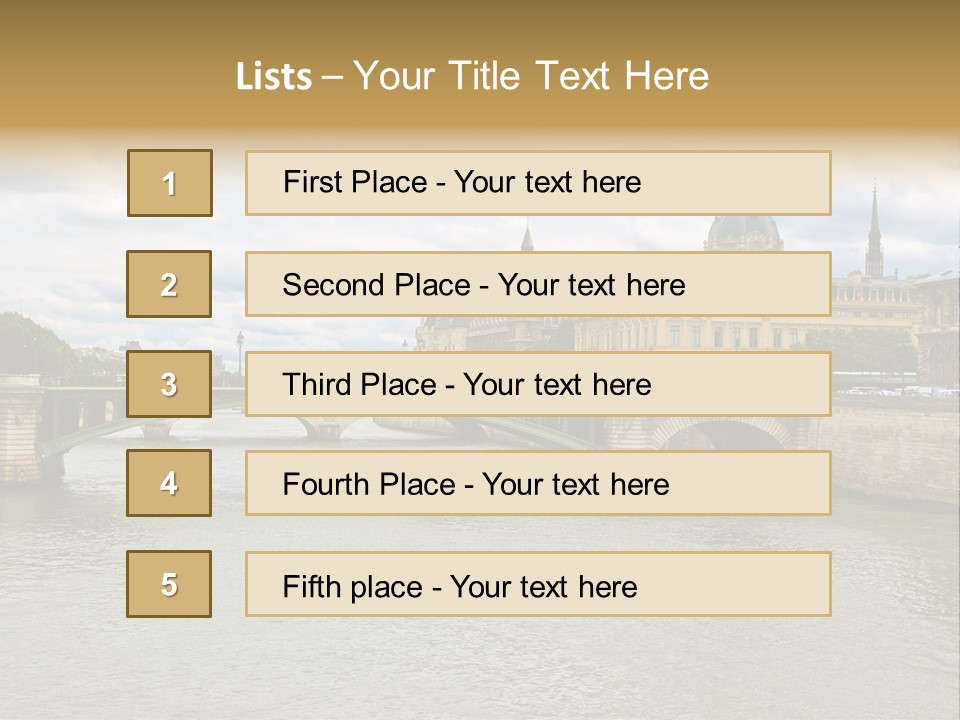 Cloudscape Palais Touristic PowerPoint Template