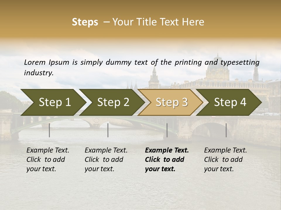 Cloudscape Palais Touristic PowerPoint Template