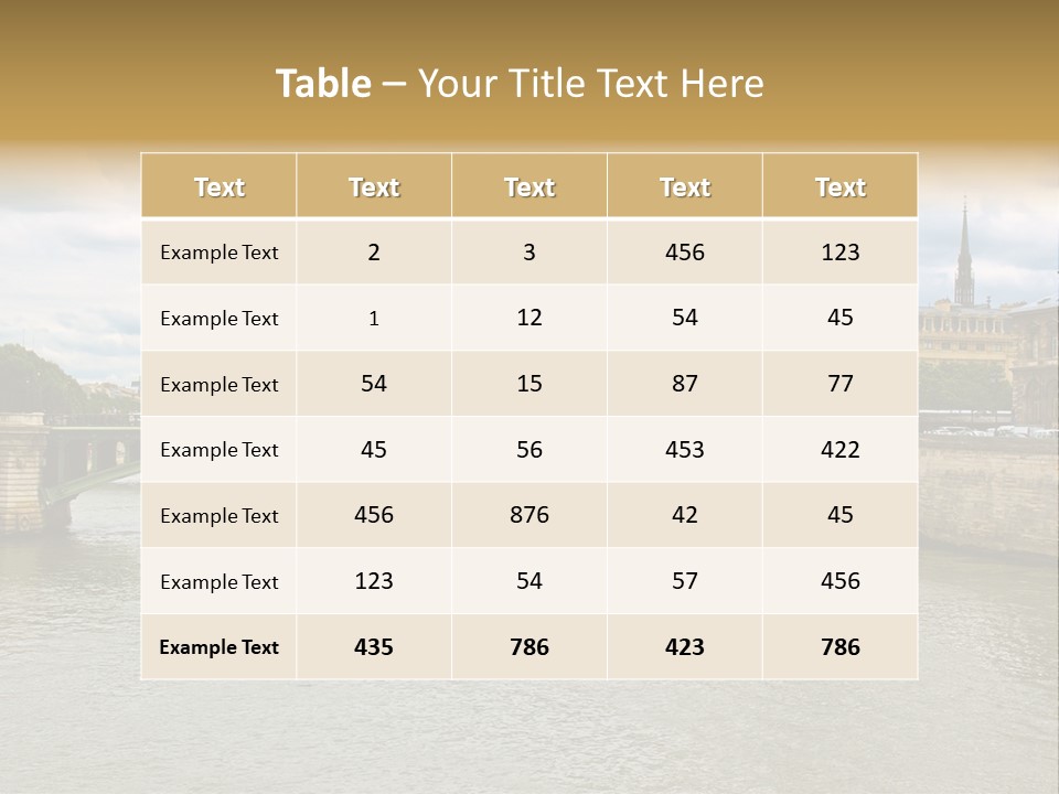 Cloudscape Palais Touristic PowerPoint Template