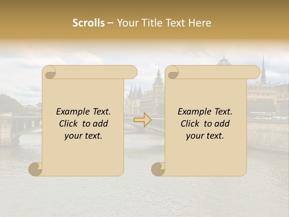 Cloudscape Palais Touristic PowerPoint Template