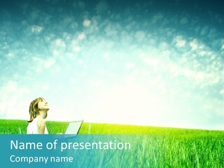 Park Grass Outside PowerPoint Template