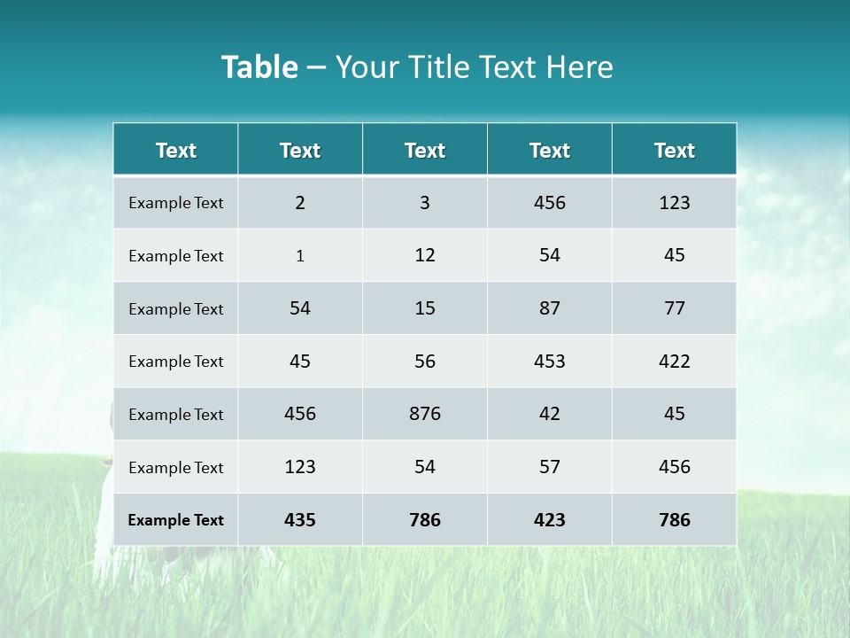 Park Grass Outside PowerPoint Template