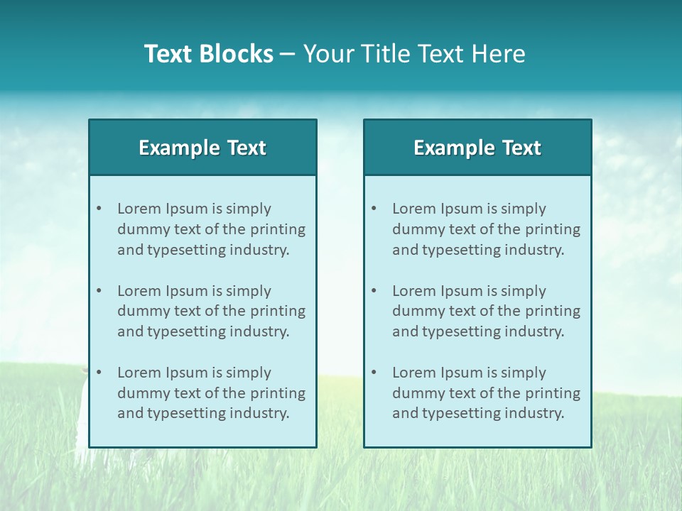 Park Grass Outside PowerPoint Template