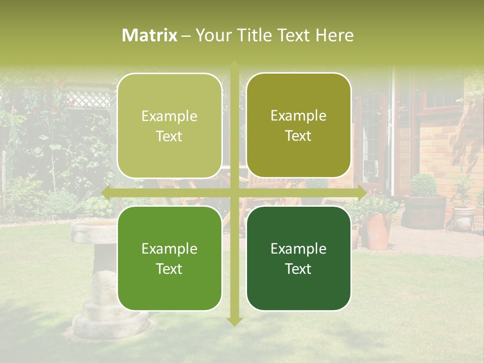 Windows Summer Garden PowerPoint Template