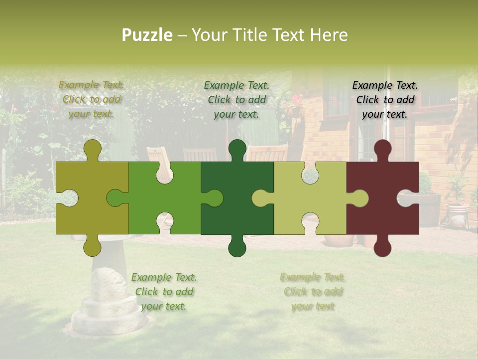 Windows Summer Garden PowerPoint Template