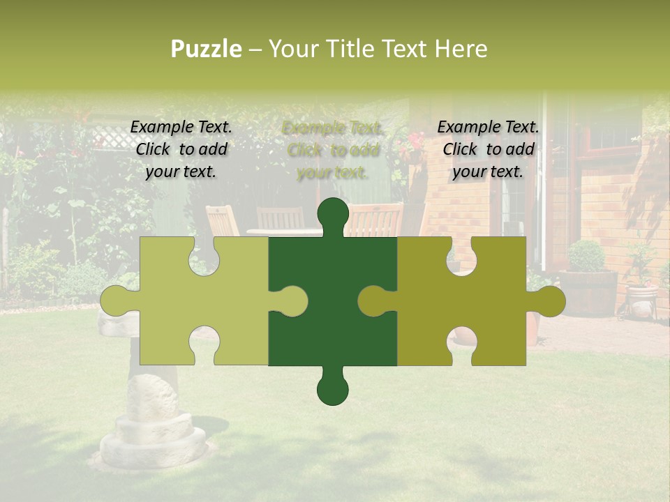 Windows Summer Garden PowerPoint Template