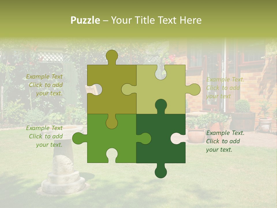 Windows Summer Garden PowerPoint Template