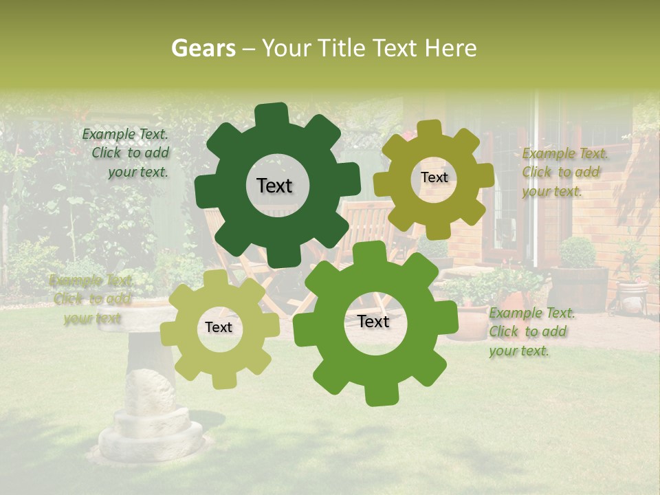 Windows Summer Garden PowerPoint Template