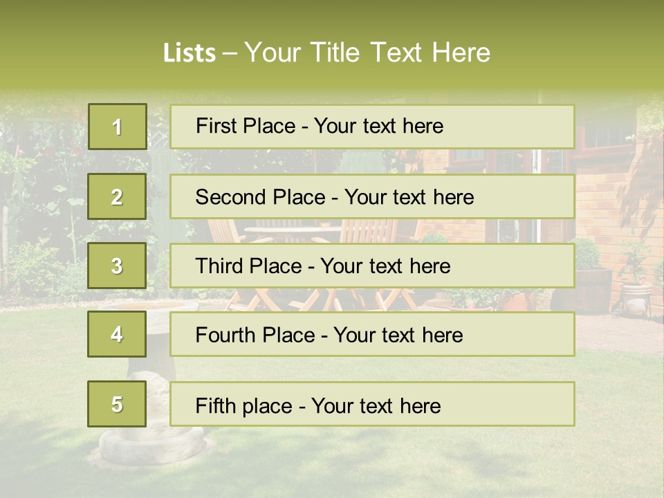 Windows Summer Garden PowerPoint Template