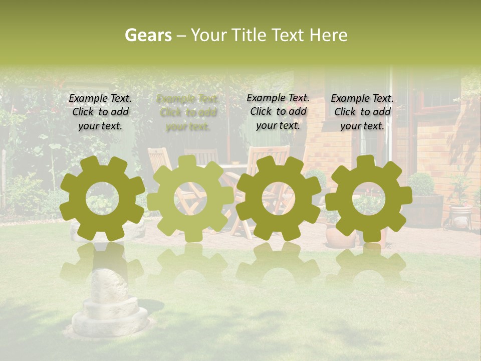 Windows Summer Garden PowerPoint Template