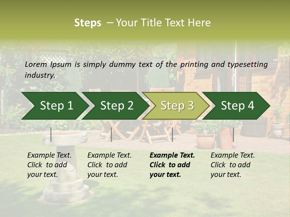 Windows Summer Garden PowerPoint Template