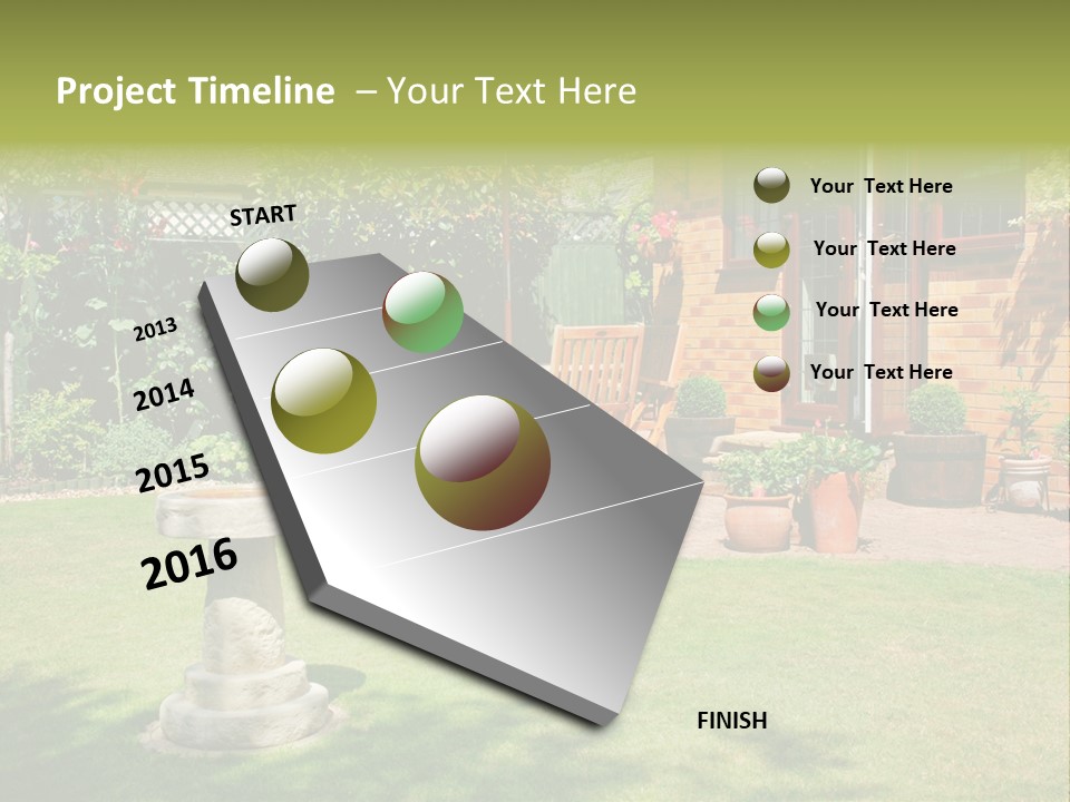 Windows Summer Garden PowerPoint Template