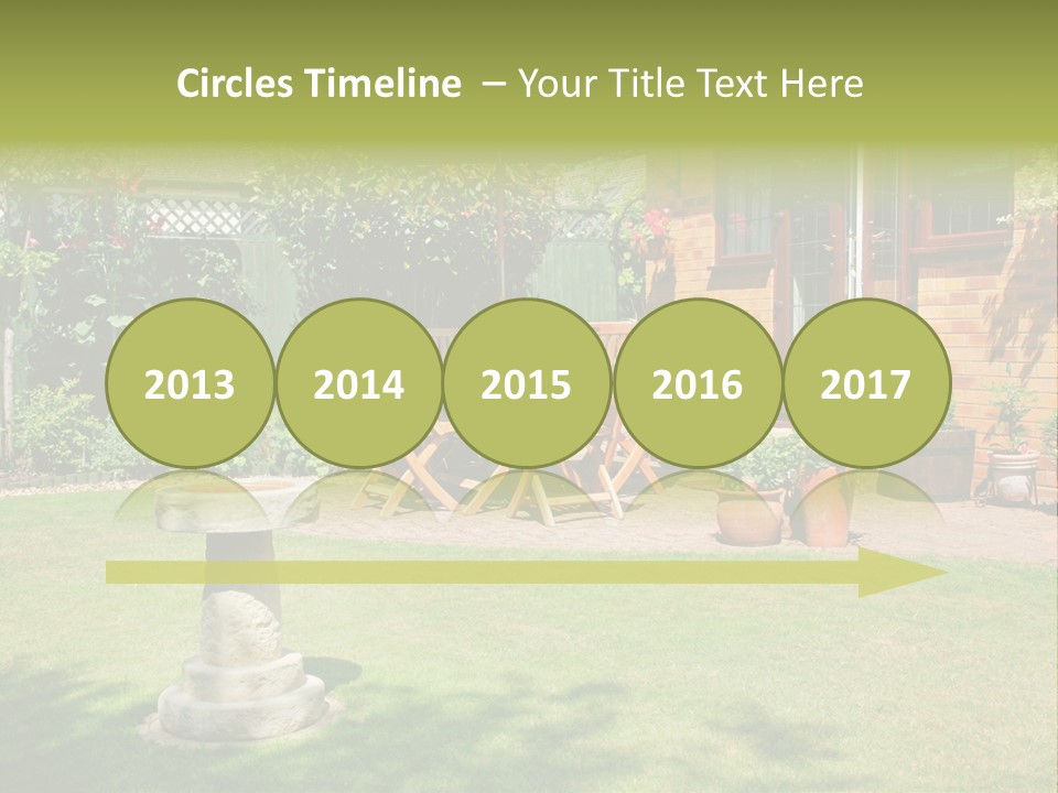 Windows Summer Garden PowerPoint Template