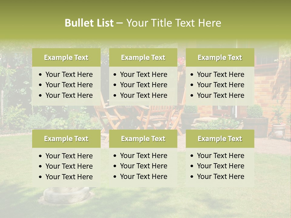 Windows Summer Garden PowerPoint Template