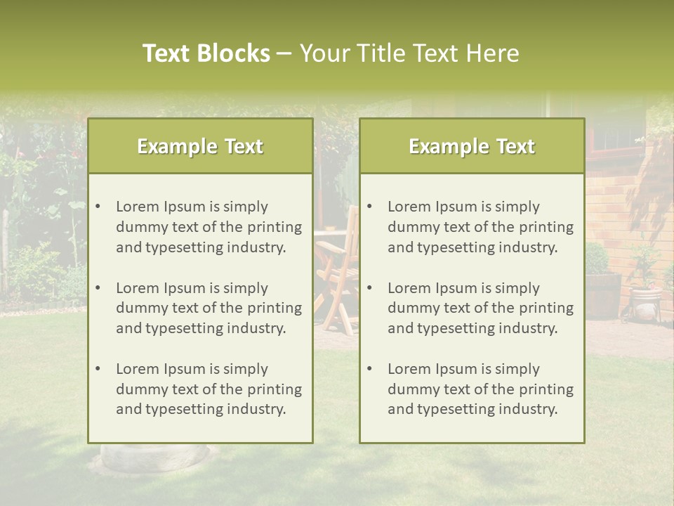 Windows Summer Garden PowerPoint Template