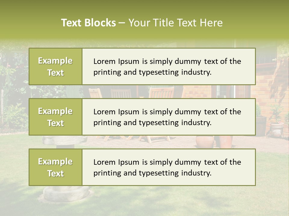 Windows Summer Garden PowerPoint Template