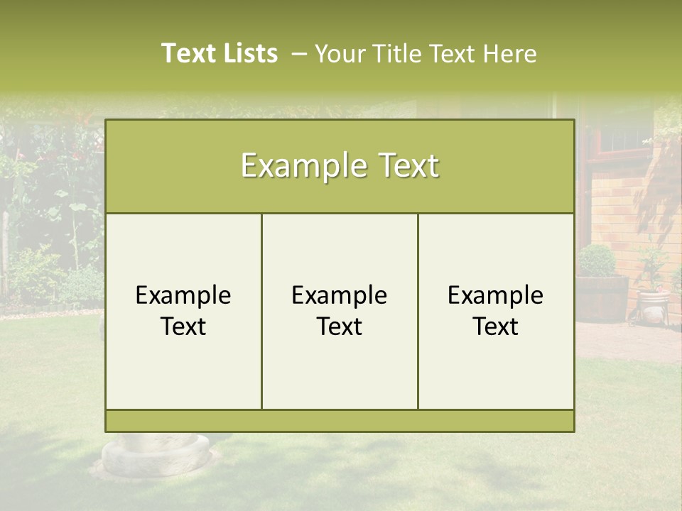 Windows Summer Garden PowerPoint Template