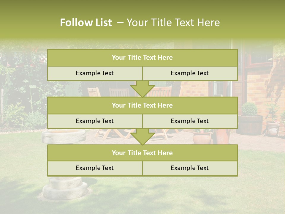 Windows Summer Garden PowerPoint Template