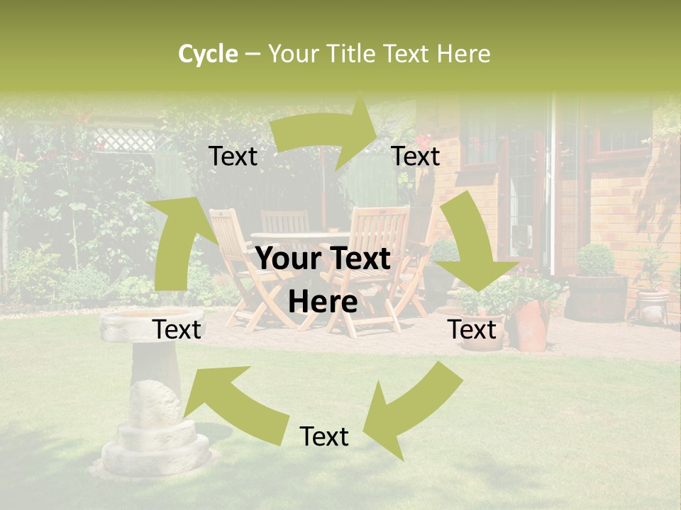 Windows Summer Garden PowerPoint Template