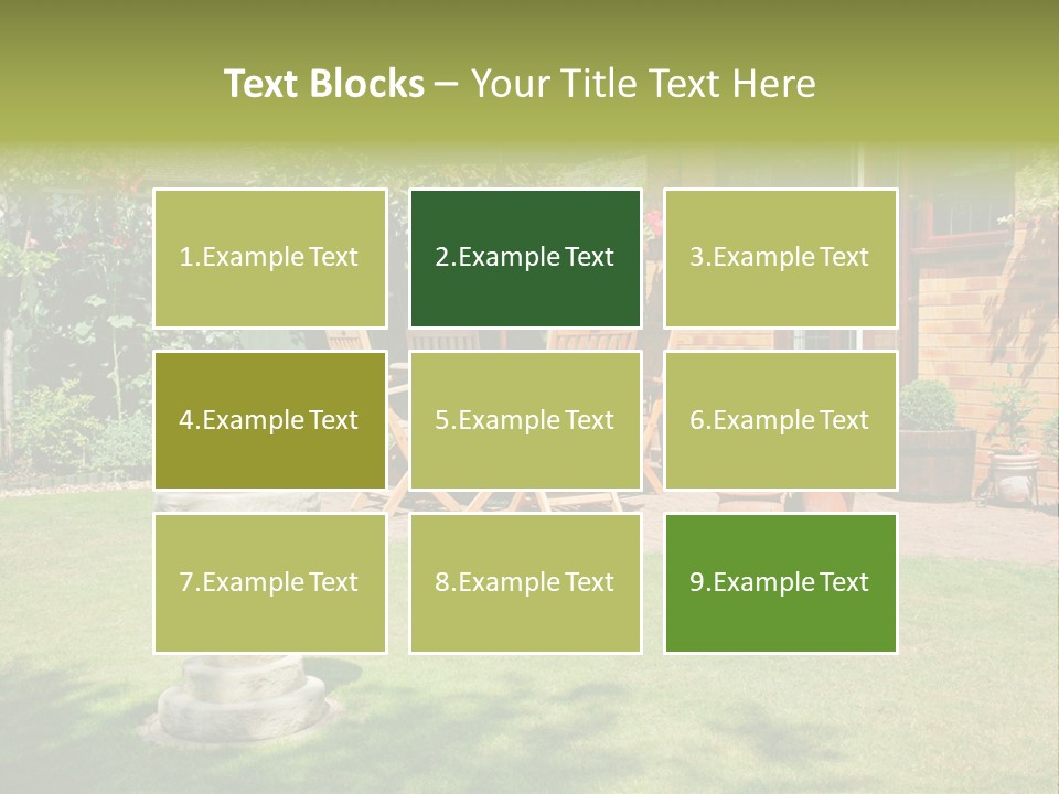 Windows Summer Garden PowerPoint Template
