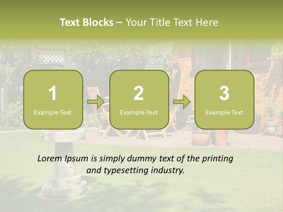 Windows Summer Garden PowerPoint Template