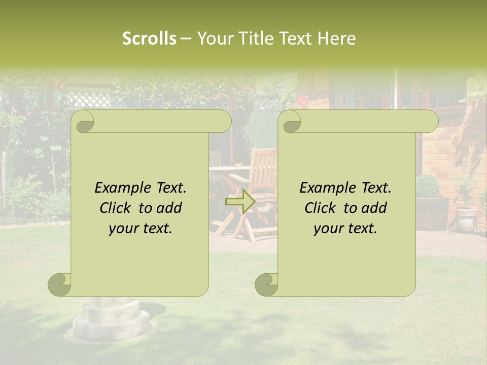 Windows Summer Garden PowerPoint Template