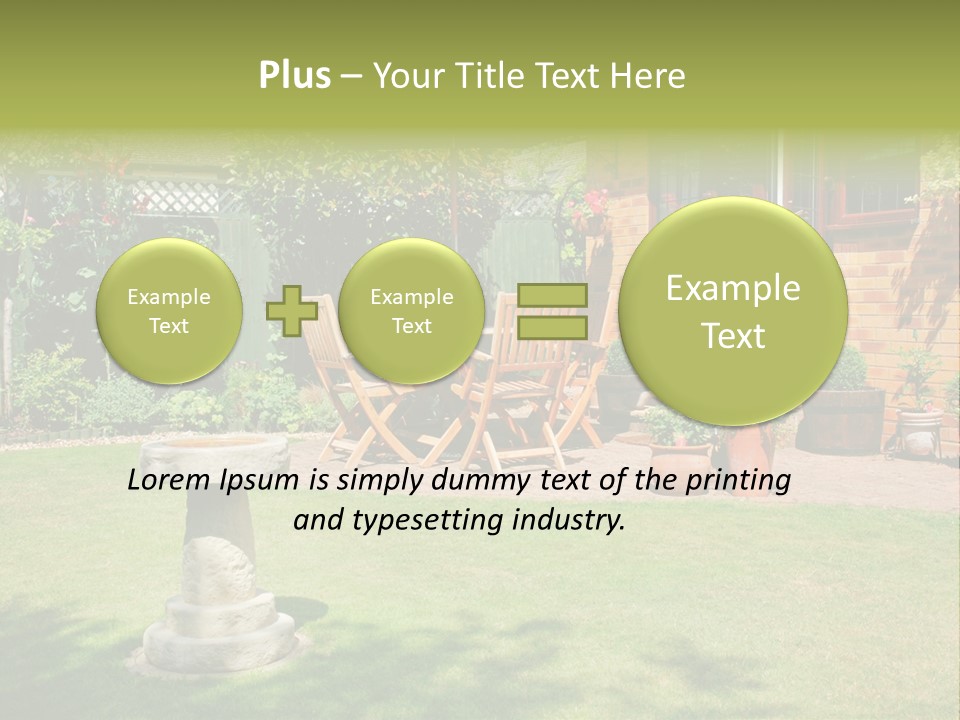 Windows Summer Garden PowerPoint Template
